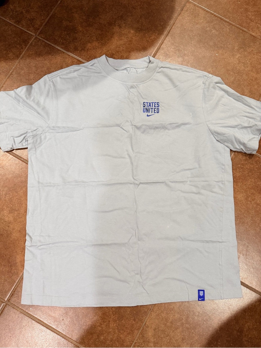 Nike US Soccer ‘Stated United’ Gray Loose Fit Tee